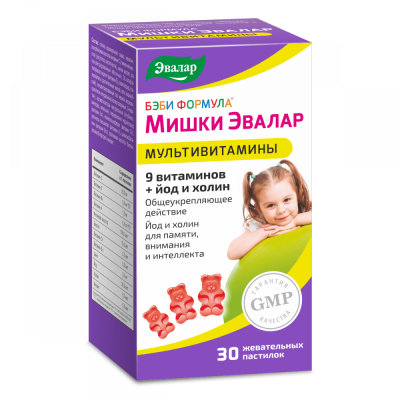 Бэби Формула Мишки Мультивитамины Эвалар