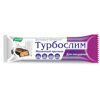 Турбослим белковый батончик «Молочный протеин» Эвалар